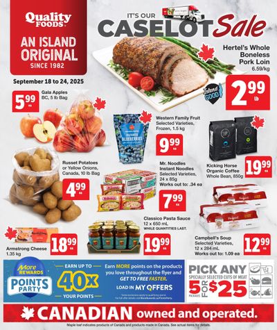 Quality Foods Flyer September 18 to 24