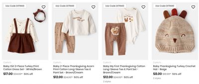 Carter’s OshKosh B’Gosh Canada: Festive Flash Sale up to 30% off + Extra 10% off When You Spend $50 + Clearance
