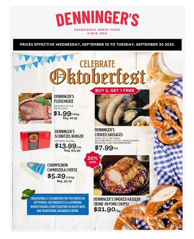 Denninger's Monthly Flyer September 10 to 30