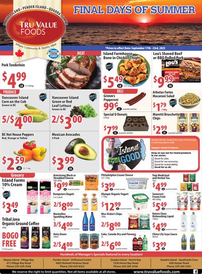 Tru Value Foods Flyer September 17 to 23