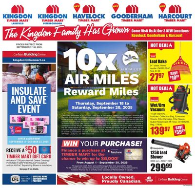 Timber Mart Flyer September 17 to 30