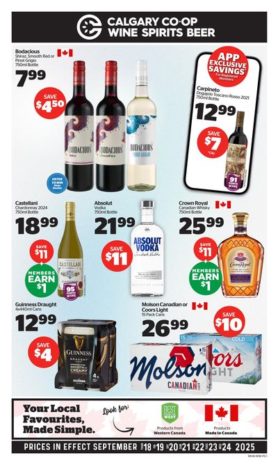 Calgary Co-op SWCB Flyer September 18 to 24