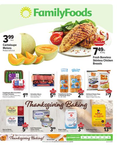 Family Foods Flyer September 18 to 24