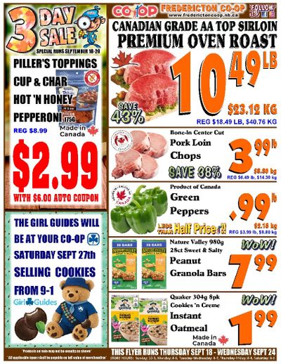 Fredericton Co-op Flyer September 18 to 24