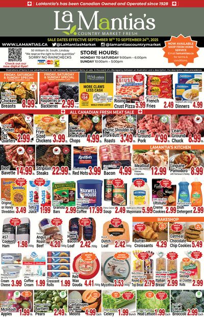 LaMantia's Flyer September 18 to 24