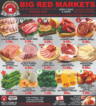 Big Red Markets Flyer September 18 to 24