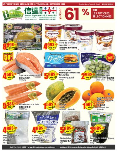 Btrust Supermarket (Montreal) Flyer September 18 to 24