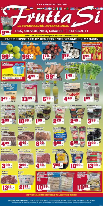 Frutta Si Flyer September 18 to 24