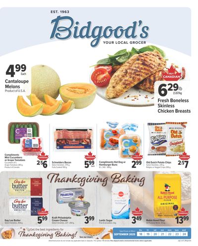 Bidgood's Flyer September 18 to 24