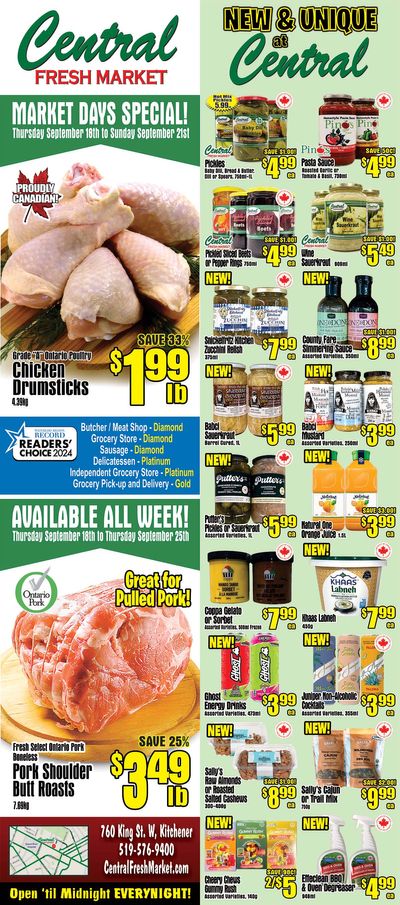 Central Fresh Market Flyer September 18 to 25