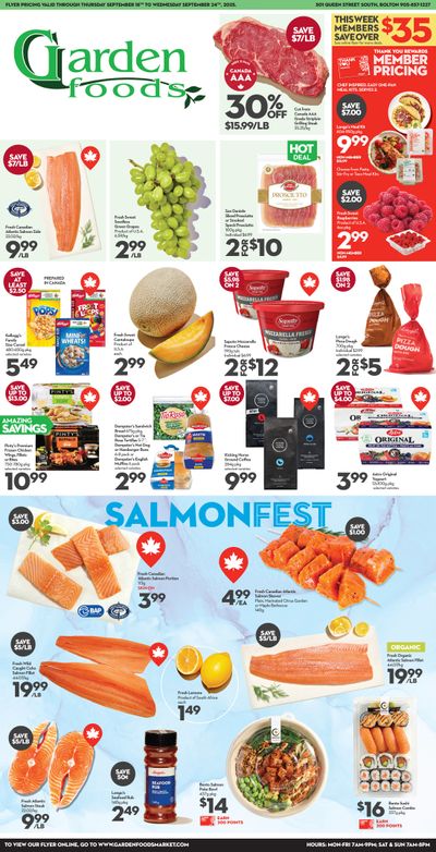 Garden Foods Flyer September 18 to 24