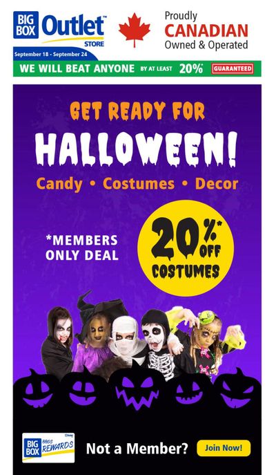 Big Box Outlet Store Flyer September 18 to 24