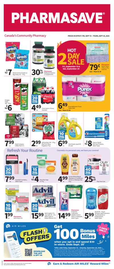 Pharmasave (West) Flyer September 19 to 25