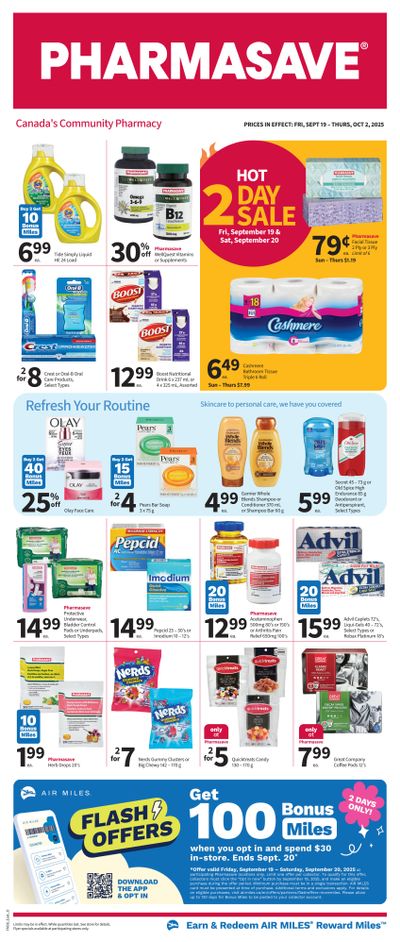 Pharmasave (ON) Flyer September 19 to October 2