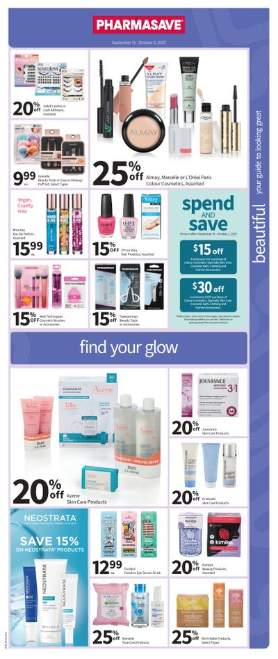 Pharmasave (ON & West) Beautiful Flyer September 19 to October 2