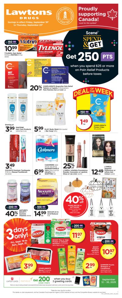 Lawtons Drugs Flyer September 19 to 25