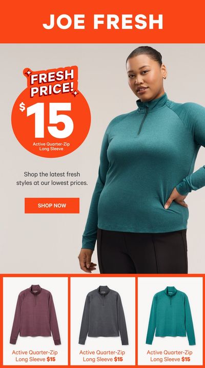 Joe Fresh Flyer September 18 to 24