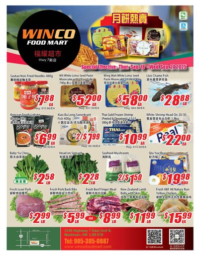 WinCo Food Mart (HWY 7) Flyer September 18 to 24