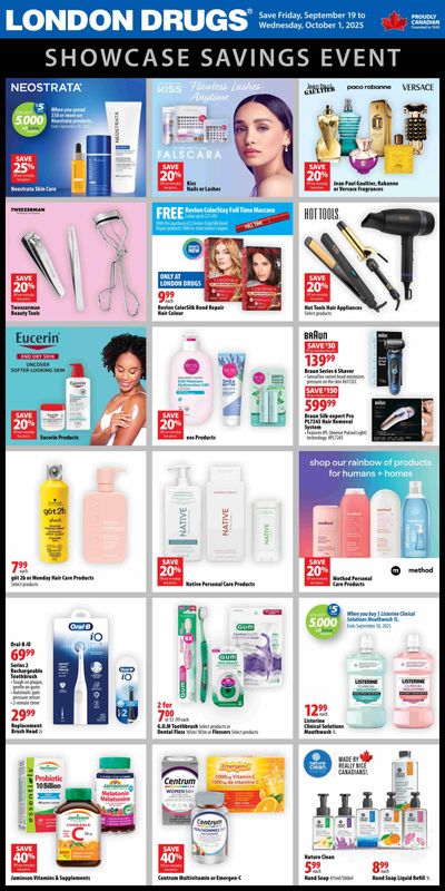 London Drugs Showcase Savings Event Flyer September 19 to October 1