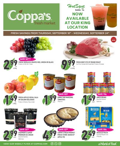Coppa's Fresh Market Flyer September 18 to 24