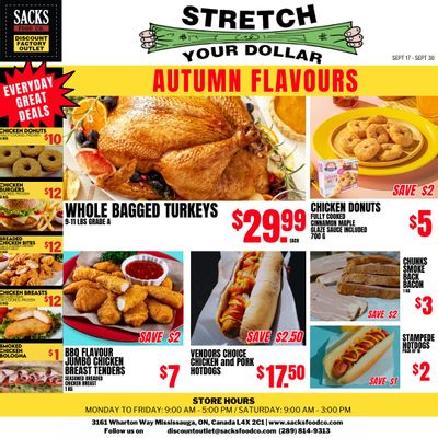 Sacks Food Co. Flyer September 17 to 30