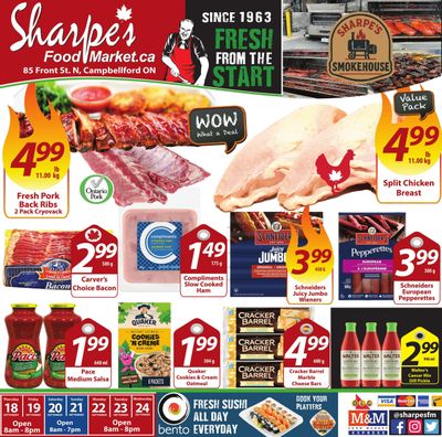 Sharpe's Food Market Flyer September 18 to 24