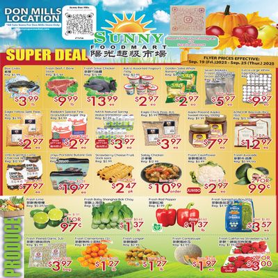 Sunny Foodmart (Don Mills) Flyer September 19 to 25