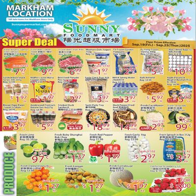 Sunny Foodmart (Markham) Flyer September 19 to 25