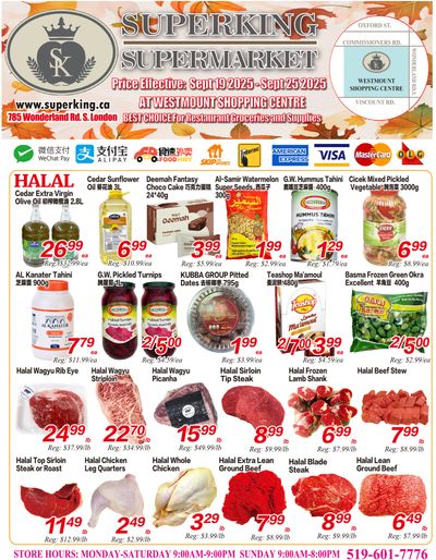 Superking Supermarket (London) Flyer September 19 to 25