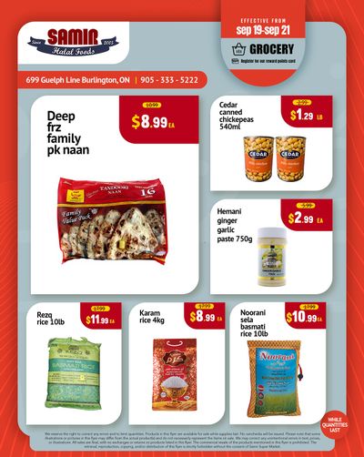 Samir Supermarket Flyer September 19 to 21