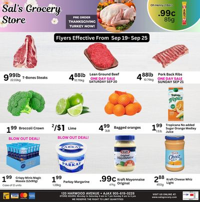 Sal's Grocery Flyer September 19 to 25