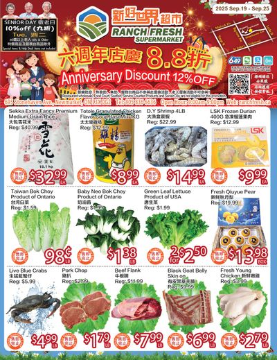 Ranch Fresh Supermarket Flyer September 19 to 25