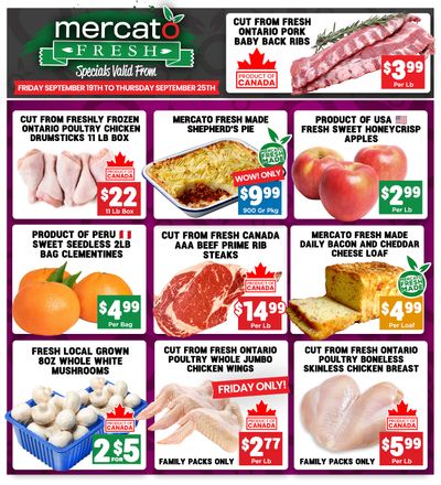 Mercato Fresh Flyer September 19 to 25