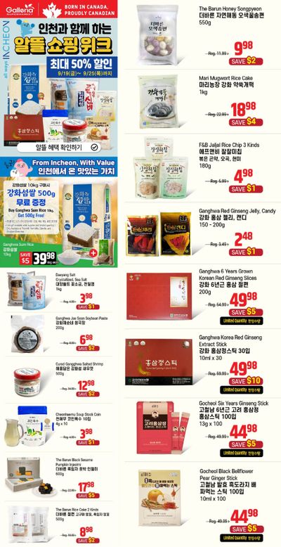 Galleria Supermarket Flyer September 19 to 25