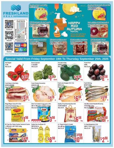 FreshLand Supermarket Flyer September 19 to 25