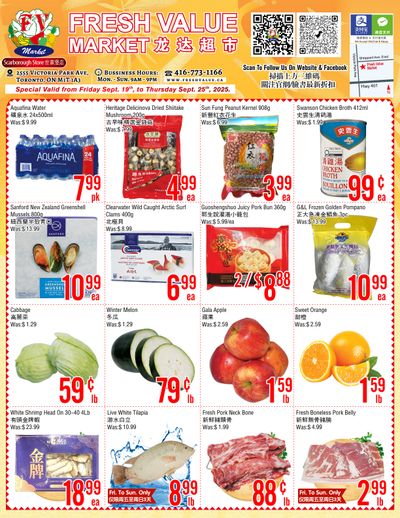 Fresh Value (Scarborough) Flyer September 19 to 25
