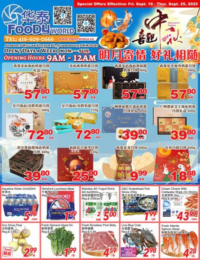 Foody World (Scarborough, ON) Flyer September 19 to 25