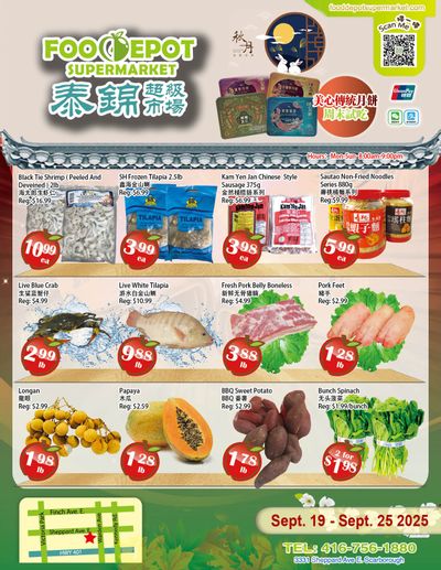 Food Depot Supermarket Flyer September 19 to 25