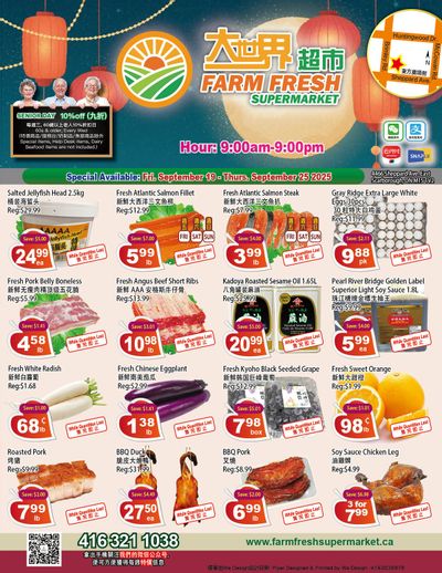 Farm Fresh Supermarket Flyer September 19 to 25