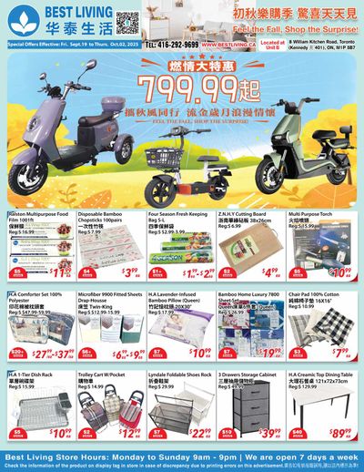 Best Living Flyer September 19 to October 2