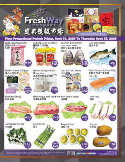 FreshWay Foodmart Flyer September 19 to 25