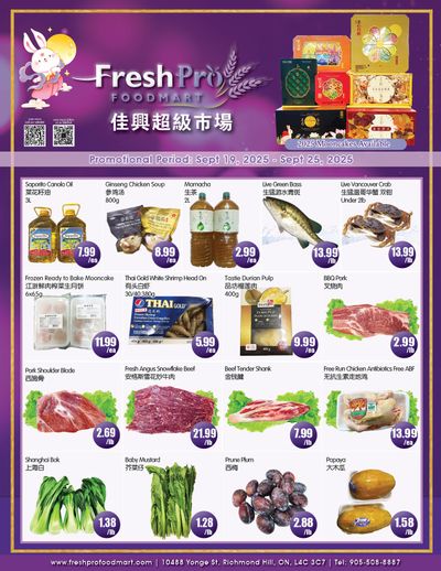FreshPro Foodmart (Richmond Hill) Flyer September 19 to 25