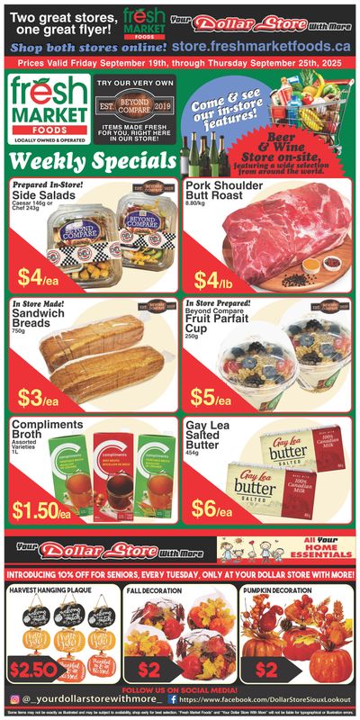 Fresh Market Foods Flyer September 19 to 25