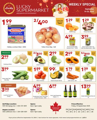 Lucky Supermarket (Winnipeg) Flyer September 19 to 25