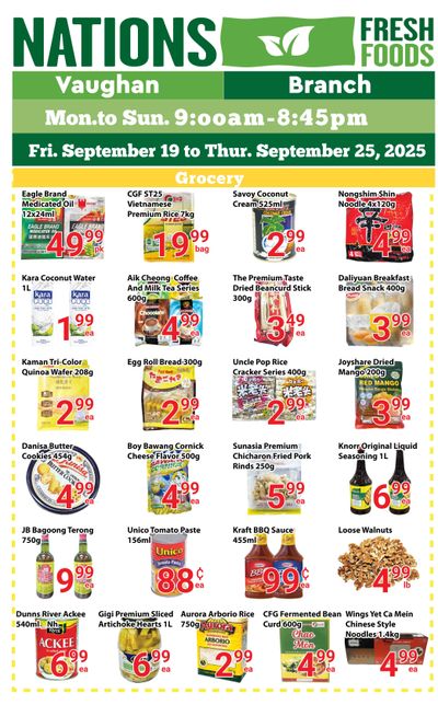 Nations Fresh Foods (Vaughan) Flyer September 19 to 25