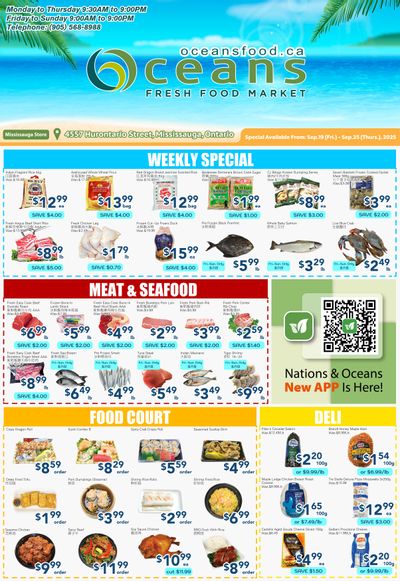Oceans Fresh Food Market (Mississauga) Flyer September 19 to 25
