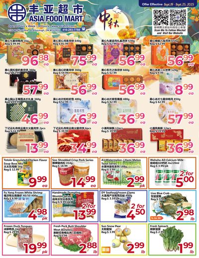 Asia Food Mart Flyer September 19 to 25