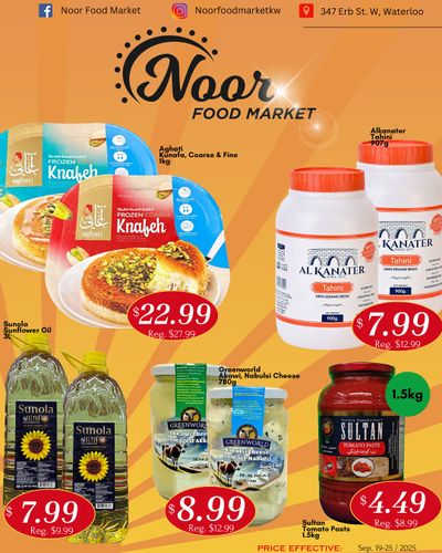 Noor Food Market Flyer September 19 to 25