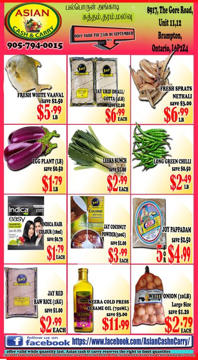 Asian Cash & Carry Flyer September 19 to 25