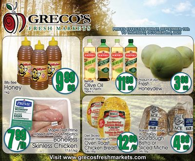 Greco's Fresh Market Flyer September 19 to October 2